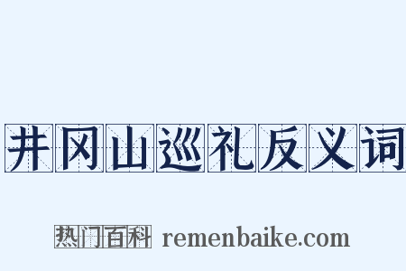 井冈山巡礼反义词是什么意思的图片